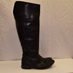 FRYE Tall Black Leather Boots - W8.5US